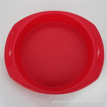 Silicone bakeware -Round cake pan with handle